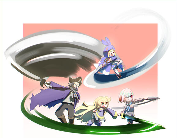 Tequila, Sora, Ellie and Natsumi - 100% orange juice